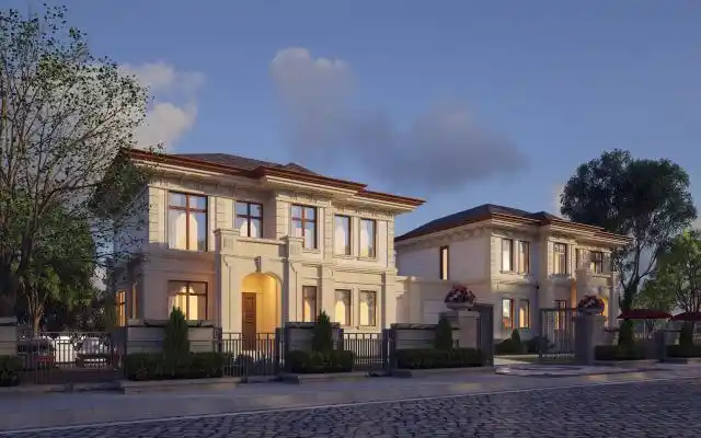 简欧独栋别墅简欧独栋别墅简欧独栋别墅经典欧式别墅3d模型欧式别墅