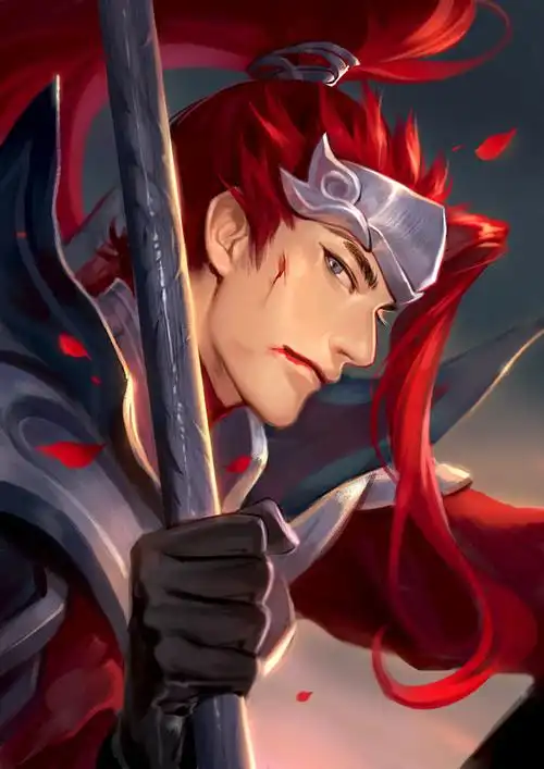 王者荣耀韩信超酷二次元插画,快戳进来看看