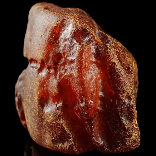 126.91克【强荧光】大块带皮蜜蜡琥珀原石原料