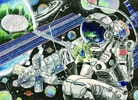 中国数字科技馆上线少年儿童科幻绘画作品展