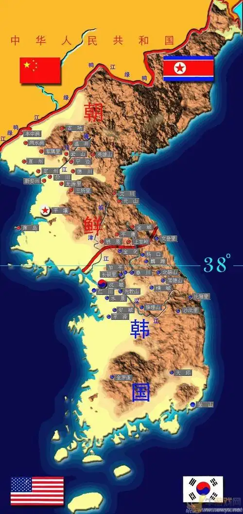 朝鲜战争地图