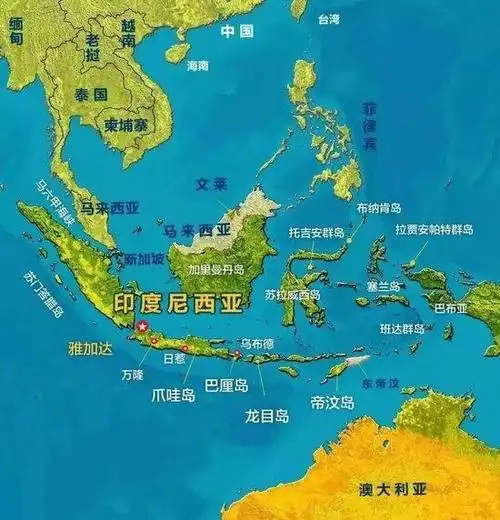 印尼地形图