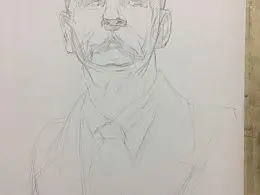 高尔基人物简笔画