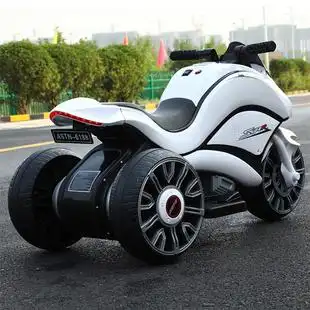 6岁小孩宝宝遥控玩具可坐人 儿童电动摩托车超大号三轮车男女2
