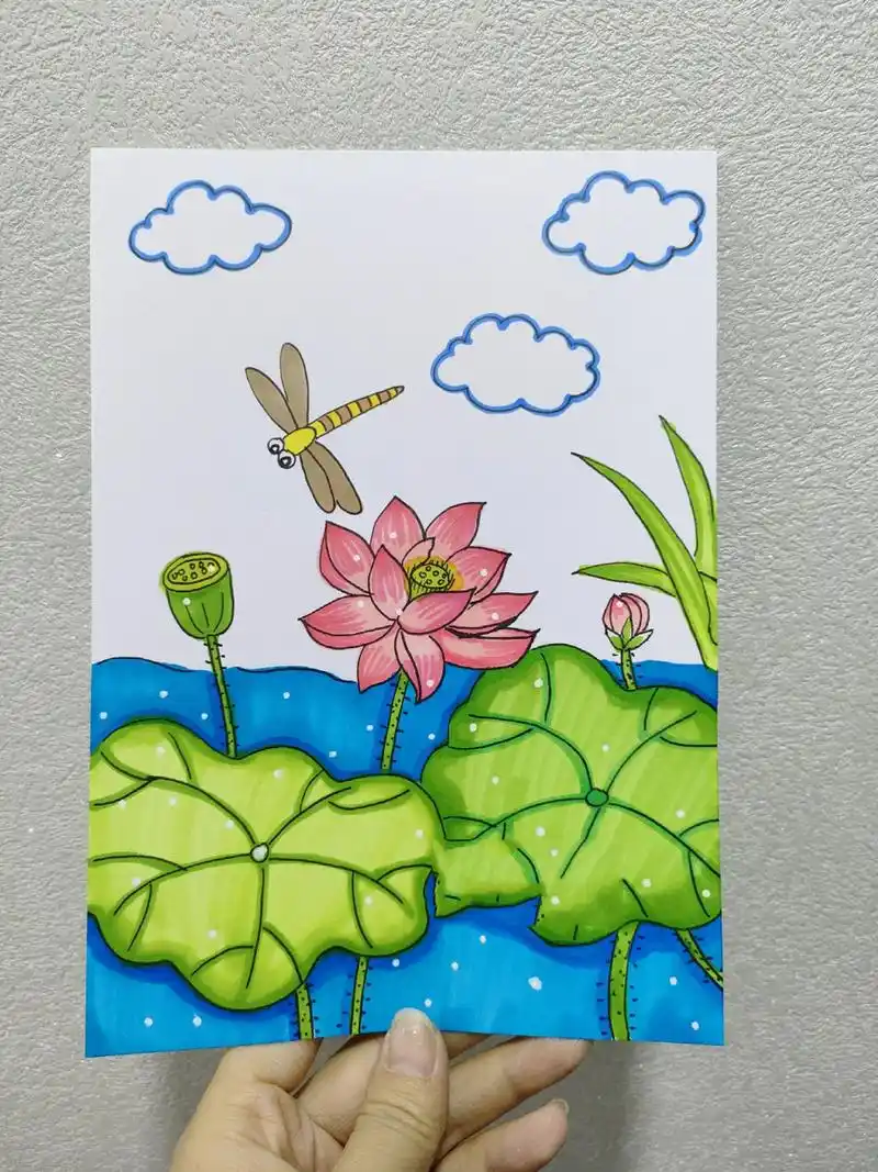 荷花简笔画 荷花简笔画