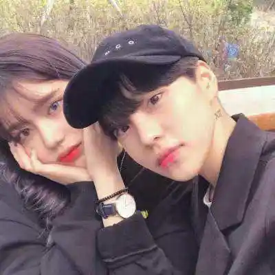 漂亮男女真人情人头像