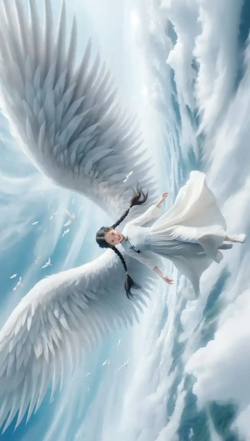 小天使.我的心里有一对美丽的翅膀它会带我远离当下的枷锁# - 抖音