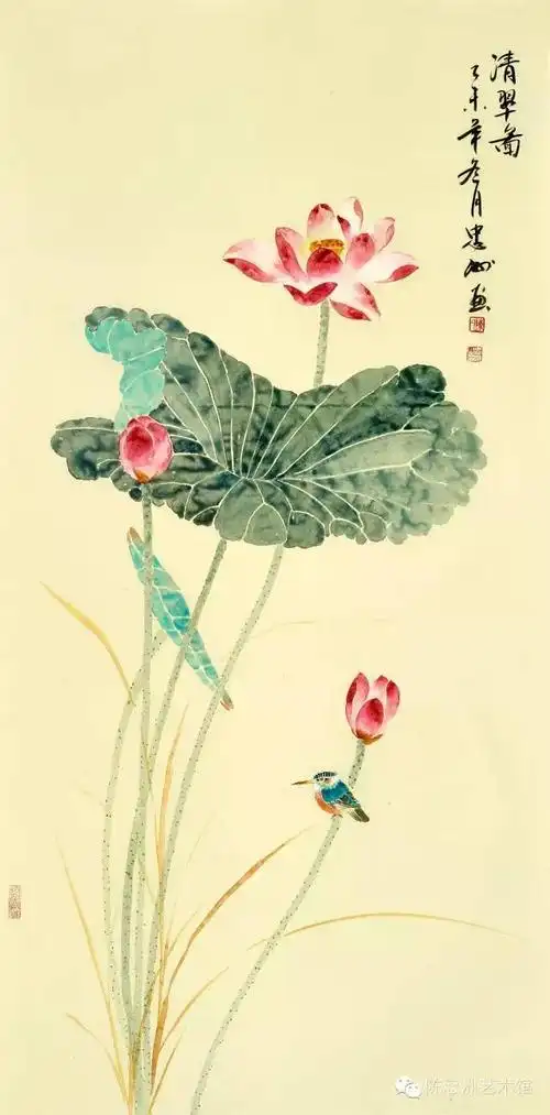 经典国画荷花欣赏 感受艺术的质朴之情