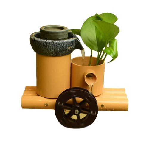 流水pvc仿真竹子摆件家居鱼缸缸盆石槽循环摆件