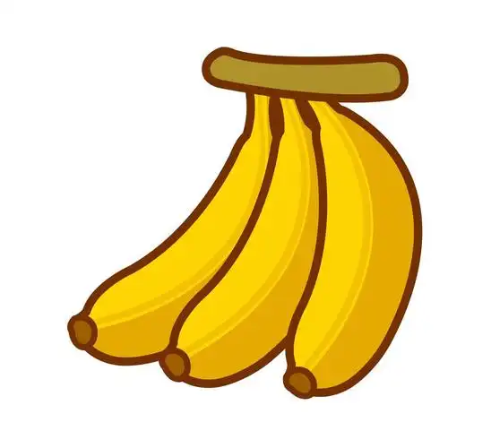 香蕉,矢量,在白色背景上的香蕉