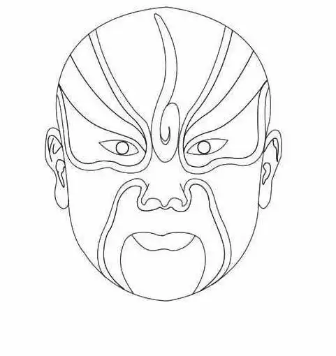 京剧脸谱的简笔画图片_教你如何轻松画脸谱