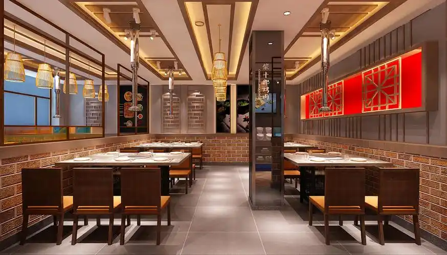 餐厅设计小餐馆装修图片102平米简装小餐馆装修效果图