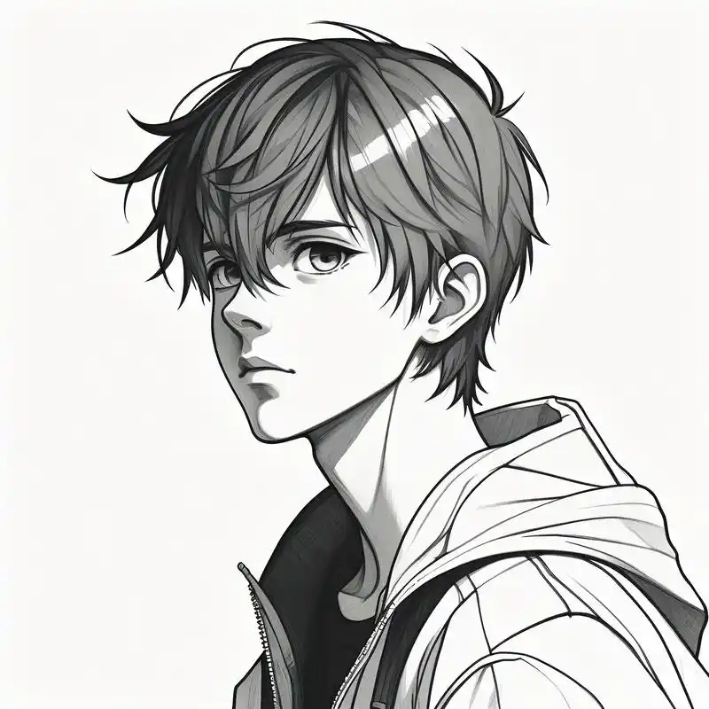 黑白素描男生头像92 氛围感拉满 谁不爱氛围感帅哥呢!