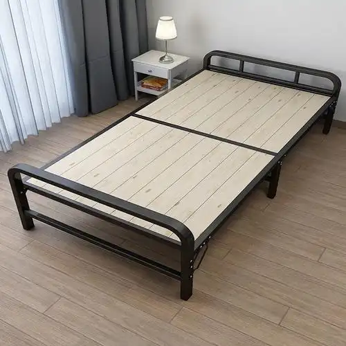 折叠床单人床实木简易床家用午休成人午睡加固铁架双人12米小床