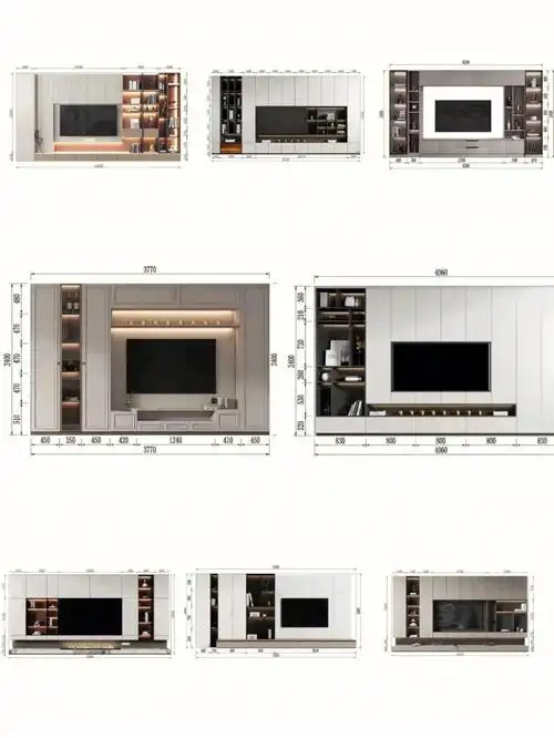 8款高颜值电视柜尺寸大公开75赶紧收藏