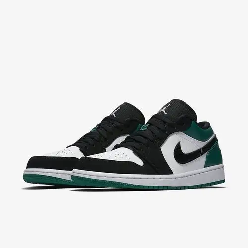 air jordan 1 low aj1低帮 黑绿脚趾 男款 553558-113