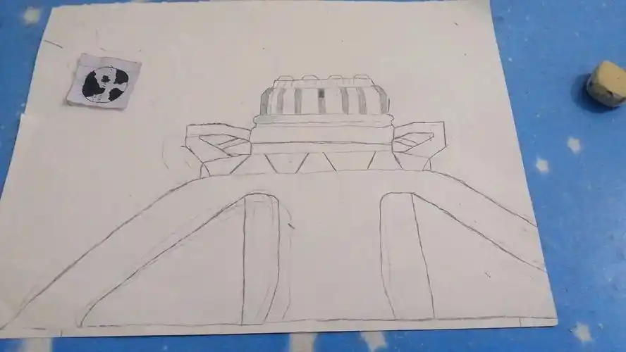 行星发动机,自己画的