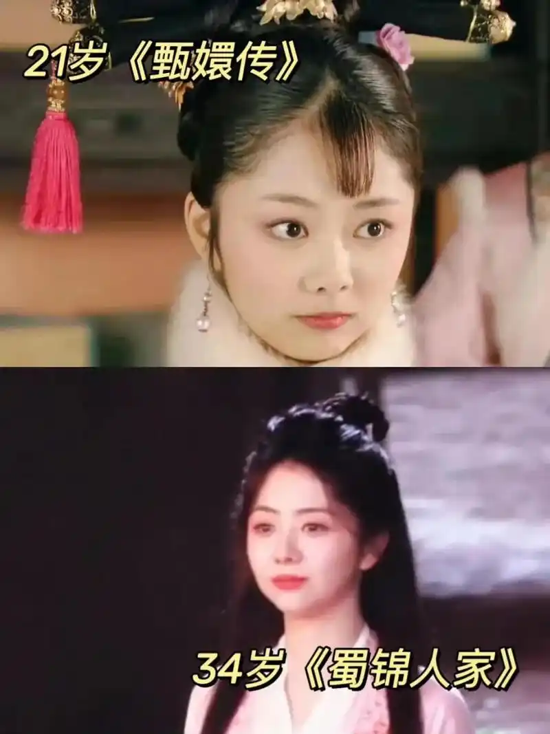 谭松韵的娃娃脸占了很大的优势,在《甄嬛传 》中饰演的淳贵人稚气十足