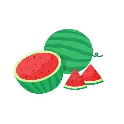 手绘卡通西瓜夏日清凉水果元素西瓜元素