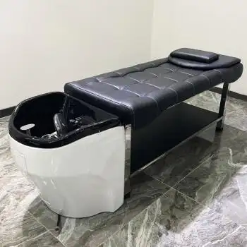 新yy家理发店专用泰式洗头床美发店洗发床按摩洗头床发廊冲头床全躺