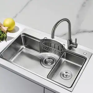 潜水艇304不锈钢水槽 单槽厨房家用洗菜盆洗菜池洗碗池日式大单槽