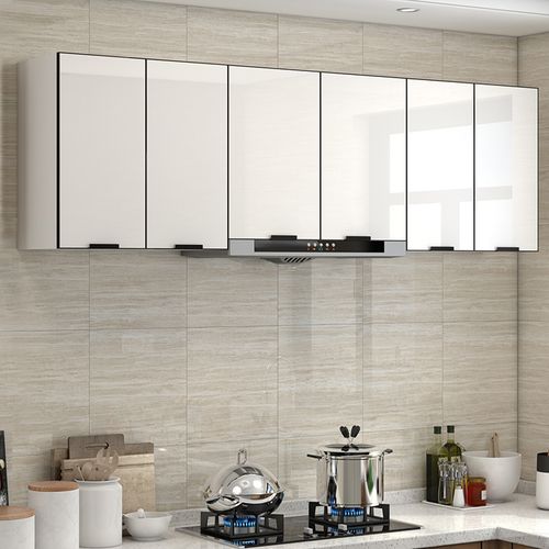 媛丽雅实木厨房吊柜墙壁柜挂墙式阳台卫生间浴室储物置物柜包油烟机