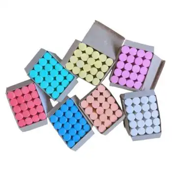 粗粉笔大粉笔木材粉笔粗粉笔大号加粗船舶粉笔20支盒混色颜色随机20支