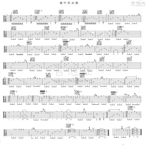 镜中的安娜吉他谱(图片谱)_nicolas de angelis(尼古拉·德·安捷罗斯