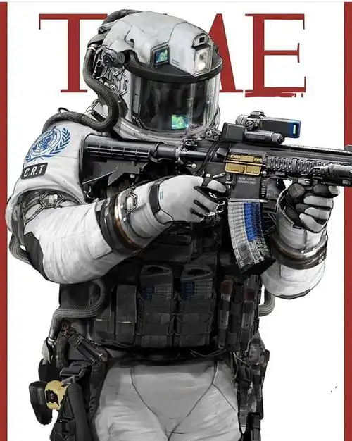 二次元未来特警的模样帅气的外表之下分不清里面是人还是机器