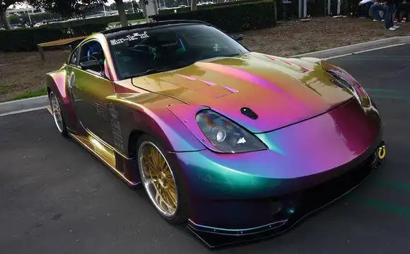 变色龙汽车漆广东优雅 bsl02 金-紫-绿-红变色龙