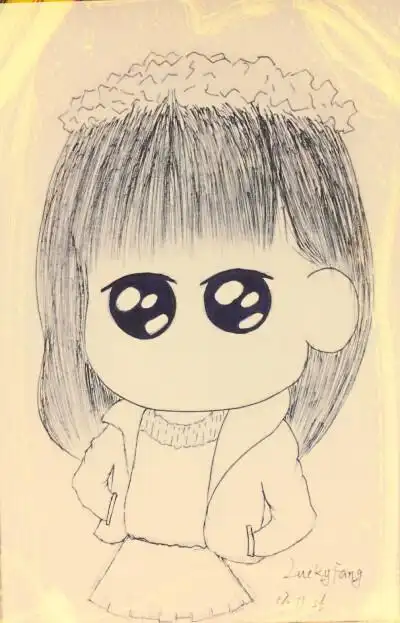 q 版人物可爱手绘