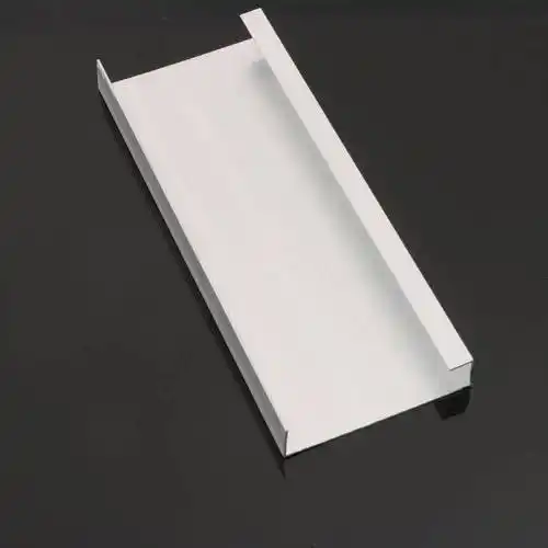 u型横向导水槽铝合金w型主水槽防水导轨bipv防水w型防水支架