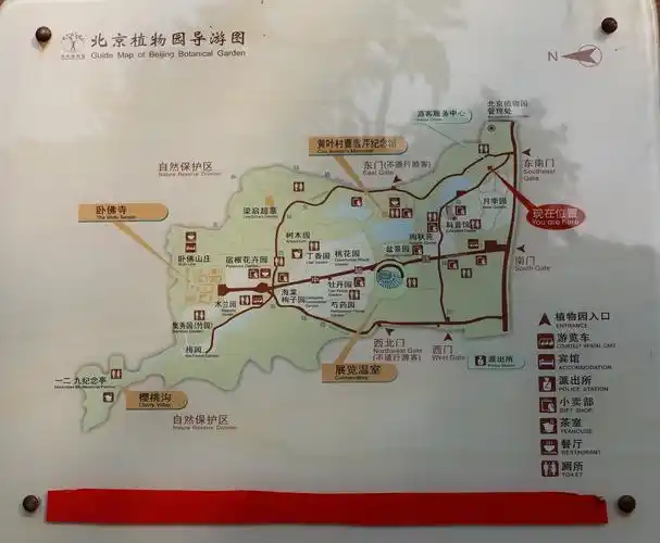北京植物园导游图