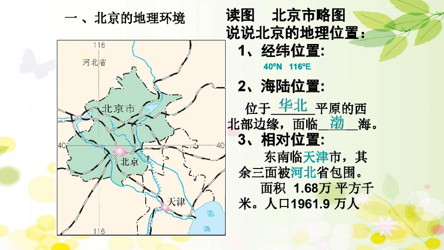 人教版(新课程标准)八年级下册地理第六章第四节祖国的首都-北京课件