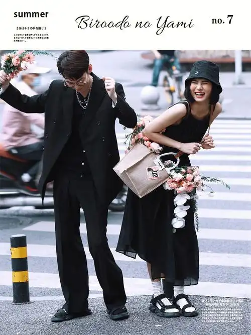 引爆你朋友圈的街拍婚纱照自然的才好看