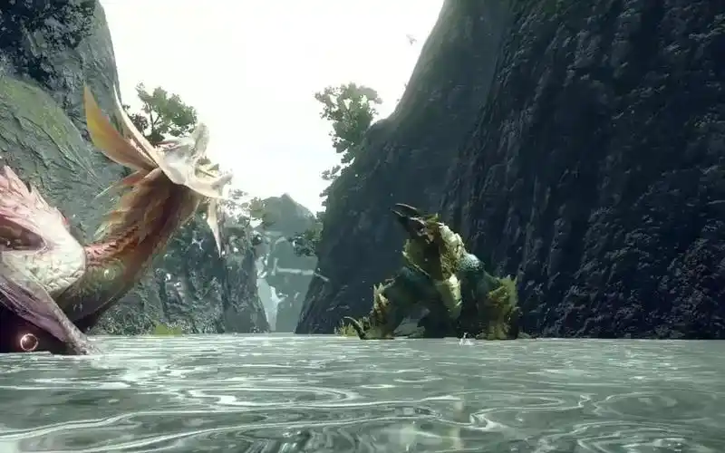 怪物猎人rise牙膏——泡狐龙vs雷狼龙争夺地盘