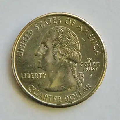 美国硬币25美分 美国流通硬币 quarter dollar