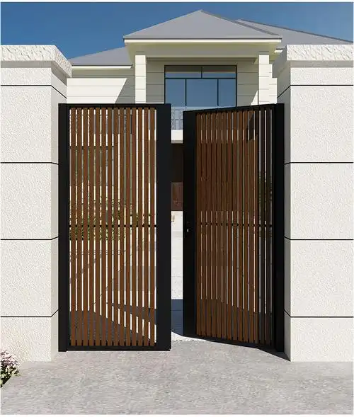 索梵 铁艺简约风别墅大门庭院门户外大门现代进户门花园单双开大门