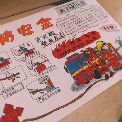 三年级消防安全小报