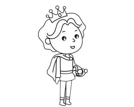 童话里的王子简笔画简单画法步骤图片大全,图片,简笔画-学笔画