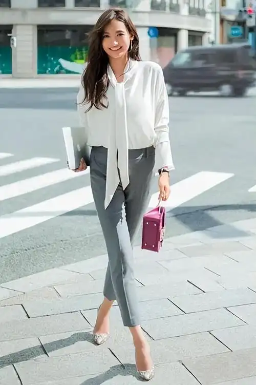 女生衬衫20种穿法图片,女士衬衣怎么搭配外套好看 - 行业动态 - 梦斯