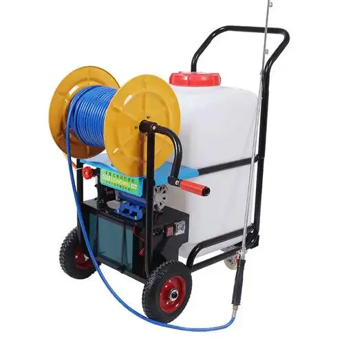 农用喷雾机12v220v手推式60l打药机高压电动喷雾器防疫消毒打药车