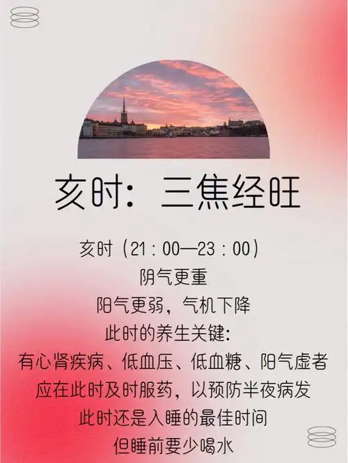 心平气和可平衡阴阳亥时入睡葆青春