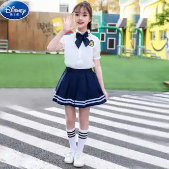 儿童校服套装幼儿园园服夏季英伦风小学生班服纯棉学院风大合唱服女孩