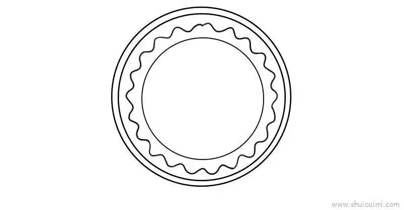 真正的盘子上的画简笔画 简笔画图片大全-普车都