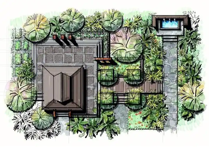 考研手绘  #景观快题  #景观手绘  #景观设计  ##景观快题节点抄绘