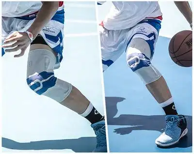 护膝绑带保护新硅胶支撑运动膝盖篮球防撞半月板深蹲跑步护具