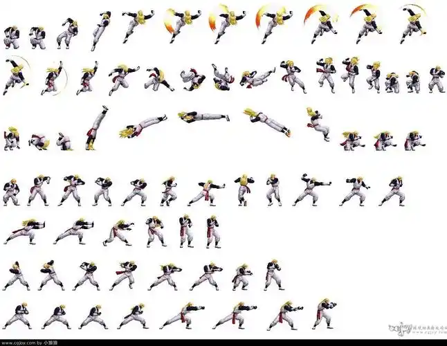 拳皇动作分解大合辑 - 游戏动画 - cgjoy论坛