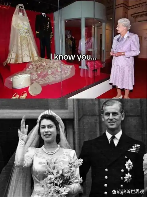 当时,21岁的伊丽莎白还是一位公主,与年轻的菲利普亲王结为连理.那是