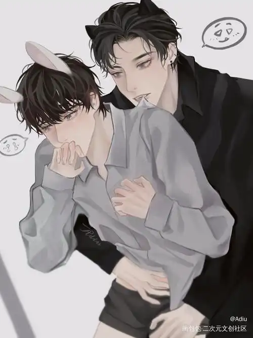 小兔子乖乖_娘娘腔188男团李程秀邵群绘画作品